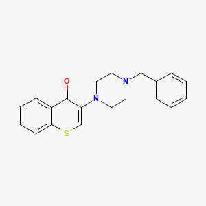 molecular formula C20H20N2OS B6518692 3-(4-benzylpiperazin-1-yl)-4H-thiochromen-4-one CAS No. 895796-20-0