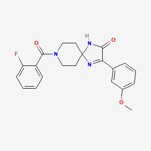 8-(2-fluorobenzoyl)-3-(3-methoxyphenyl)-1,4,8-triazaspiro[4.5]dec-3-en-2-one
