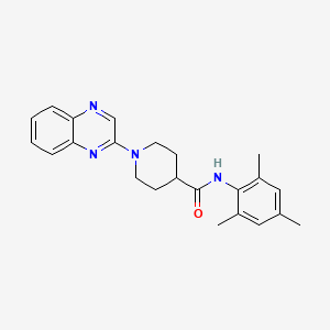 molecular formula C23H26N4O B6519033 1-(quinoxalin-2-yl)-N-(2,4,6-trimethylphenyl)piperidine-4-carboxamide CAS No. 933238-07-4