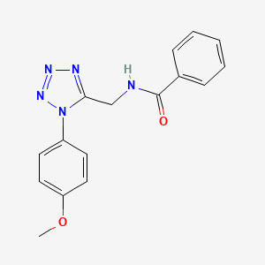 molecular formula C16H15N5O2 B6519059 N-{[1-(4-methoxyphenyl)-1H-1,2,3,4-tetrazol-5-yl]methyl}benzamide CAS No. 933002-04-1