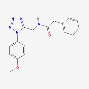 molecular formula C17H17N5O2 B6519097 N-{[1-(4-methoxyphenyl)-1H-1,2,3,4-tetrazol-5-yl]methyl}-2-phenylacetamide CAS No. 933222-50-5