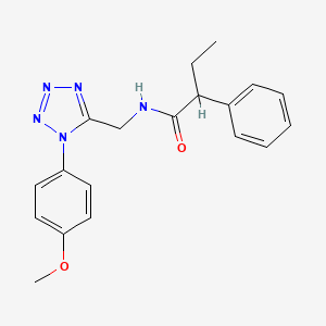 molecular formula C19H21N5O2 B6519115 N-{[1-(4-methoxyphenyl)-1H-1,2,3,4-tetrazol-5-yl]methyl}-2-phenylbutanamide CAS No. 933222-58-3