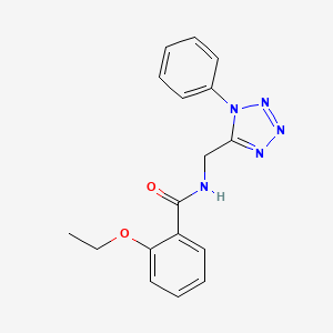 molecular formula C17H17N5O2 B6519122 2-ethoxy-N-[(1-phenyl-1H-1,2,3,4-tetrazol-5-yl)methyl]benzamide CAS No. 933002-25-6
