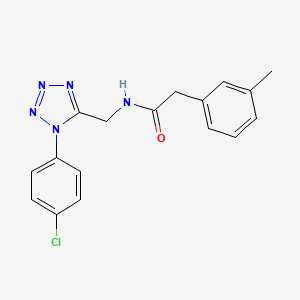 molecular formula C17H16ClN5O B6519157 N-{[1-(4-chlorophenyl)-1H-1,2,3,4-tetrazol-5-yl]methyl}-2-(3-methylphenyl)acetamide CAS No. 933223-26-8