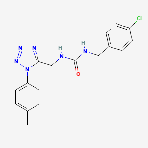 1-[(4-chlorophenyl)methyl]-3-{[1-(4-methylphenyl)-1H-1,2,3,4-tetrazol-5-yl]methyl}urea