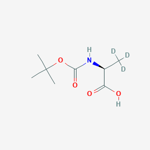 molecular formula C8H15NO4 B065196 Boc-Ala-OH-3,3,3-d3 CAS No. 161602-47-7