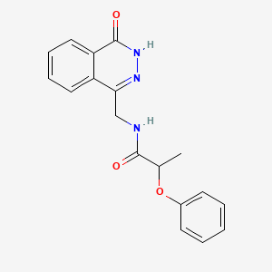N-[(4-oxo-3,4-dihydrophthalazin-1-yl)methyl]-2-phenoxypropanamide