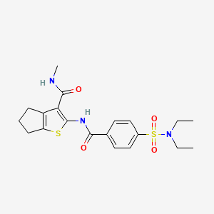 2-[4-(diethylsulfamoyl)benzamido]-N-methyl-4H,5H,6H-cyclopenta[b]thiophene-3-carboxamide