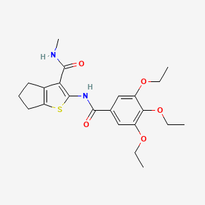 N-methyl-2-(3,4,5-triethoxybenzamido)-4H,5H,6H-cyclopenta[b]thiophene-3-carboxamide