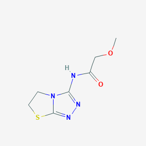 2-methoxy-N-{5H,6H-[1,2,4]triazolo[3,4-b][1,3]thiazol-3-yl}acetamide