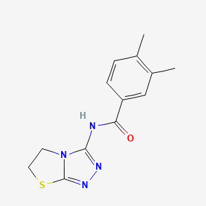 3,4-dimethyl-N-{5H,6H-[1,2,4]triazolo[3,4-b][1,3]thiazol-3-yl}benzamide