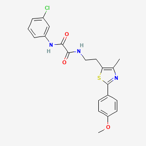 molecular formula C21H20ClN3O3S B6520161 N'-(3-chlorophenyl)-N-{2-[2-(4-methoxyphenyl)-4-methyl-1,3-thiazol-5-yl]ethyl}ethanediamide CAS No. 894015-20-4