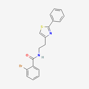 2-bromo-N-[2-(2-phenyl-1,3-thiazol-4-yl)ethyl]benzamide