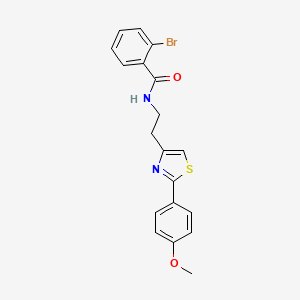 2-bromo-N-{2-[2-(4-methoxyphenyl)-1,3-thiazol-4-yl]ethyl}benzamide