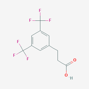 molecular formula C11H8F6O2 B065204 3,5-双(三氟甲基)氢化肉桂酸 CAS No. 181772-16-7