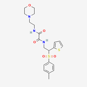 molecular formula C21H27N3O5S2 B6520529 N-[2-(4-methylbenzenesulfonyl)-2-(thiophen-2-yl)ethyl]-N'-[2-(morpholin-4-yl)ethyl]ethanediamide CAS No. 887216-96-8