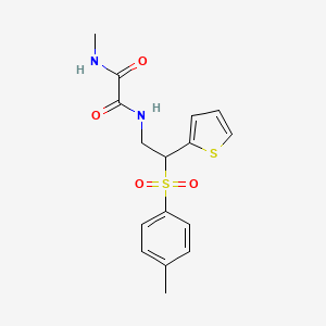 N-methyl-N'-[2-(4-methylbenzenesulfonyl)-2-(thiophen-2-yl)ethyl]ethanediamide