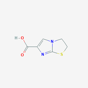 molecular formula C6H6N2O2S B065206 2,3-Dihydroimidazo[2,1-b][1,3]thiazole-6-carboxylic acid CAS No. 193538-14-6
