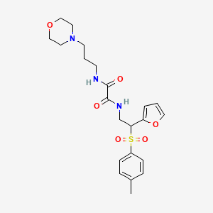 N-[2-(furan-2-yl)-2-(4-methylbenzenesulfonyl)ethyl]-N'-[3-(morpholin-4-yl)propyl]ethanediamide
