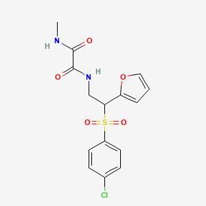 N'-[2-(4-chlorobenzenesulfonyl)-2-(furan-2-yl)ethyl]-N-methylethanediamide