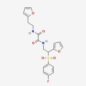 N'-[2-(4-fluorobenzenesulfonyl)-2-(furan-2-yl)ethyl]-N-[2-(furan-2-yl)ethyl]ethanediamide