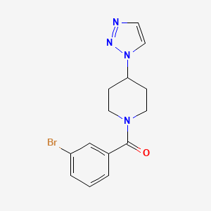 1-(3-bromobenzoyl)-4-(1H-1,2,3-triazol-1-yl)piperidine