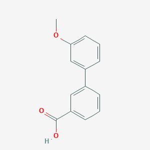 molecular formula C14H12O3 B065216 3'-Methoxybiphenyl-3-carboxylic acid CAS No. 168618-45-9