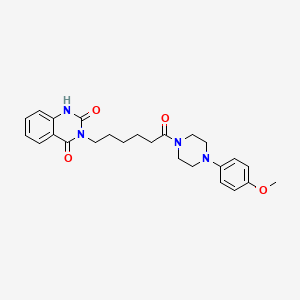molecular formula C25H30N4O4 B6521773 3-{6-[4-(4-methoxyphenyl)piperazin-1-yl]-6-oxohexyl}-1,2,3,4-tetrahydroquinazoline-2,4-dione CAS No. 896383-47-4