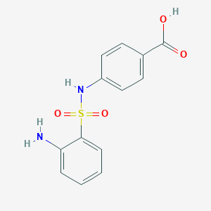 molecular formula C13H12N2O4S B6522665 4-(2-aminobenzenesulfonamido)benzoic acid CAS No. 2549004-84-2