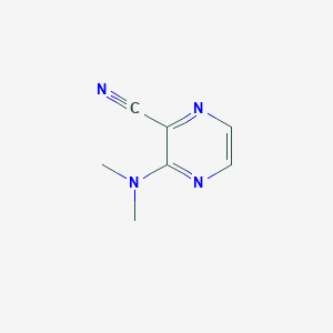 molecular formula C7H8N4 B6522676 3-(dimethylamino)pyrazine-2-carbonitrile CAS No. 138560-55-1