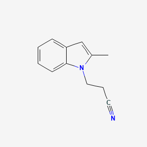 molecular formula C12H12N2 B6522925 3-(2-methyl-1H-indol-1-yl)propanenitrile CAS No. 4414-80-6
