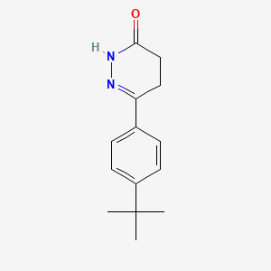molecular formula C14H18N2O B6522935 6-(4-tert-butylphenyl)-2,3,4,5-tetrahydropyridazin-3-one CAS No. 66548-80-9
