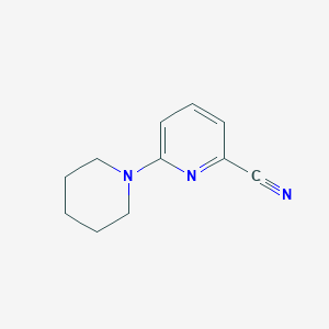 molecular formula C11H13N3 B6522961 6-(piperidin-1-yl)pyridine-2-carbonitrile CAS No. 501378-41-2