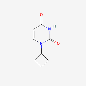molecular formula C8H10N2O2 B6523003 1-cyclobutyl-1,2,3,4-tetrahydropyrimidine-2,4-dione CAS No. 1797409-28-9