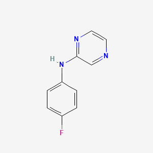 molecular formula C10H8FN3 B6523022 N-(4-fluorophenyl)pyrazin-2-amine CAS No. 94920-78-2