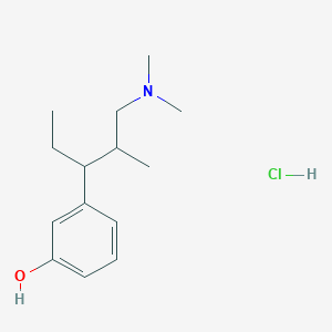 3-[1-(dimethylamino)-2-methylpentan-3-yl]phenol hydrochloride