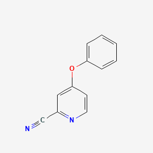 molecular formula C12H8N2O B6523035 4-phenoxypyridine-2-carbonitrile CAS No. 849811-43-4