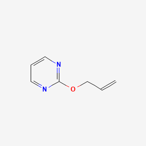 molecular formula C7H8N2O B6523039 2-(prop-2-en-1-yloxy)pyrimidine CAS No. 13444-15-0