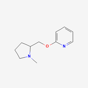 molecular formula C11H16N2O B6523042 2-[(1-甲基吡咯烷-2-基)甲氧基]吡啶 CAS No. 861718-53-8