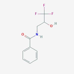 molecular formula C10H10F3NO2 B6523067 N-(3,3,3-trifluoro-2-hydroxypropyl)benzamide CAS No. 106746-05-8