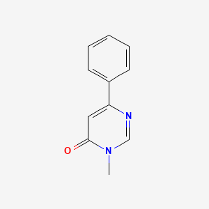molecular formula C11H10N2O B6523079 3-甲基-6-苯基-3,4-二氢嘧啶-4-酮 CAS No. 16353-10-9