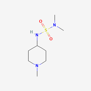 molecular formula C8H19N3O2S B6523317 dimethyl[(1-methylpiperidin-4-yl)sulfamoyl]amine CAS No. 1798054-43-9