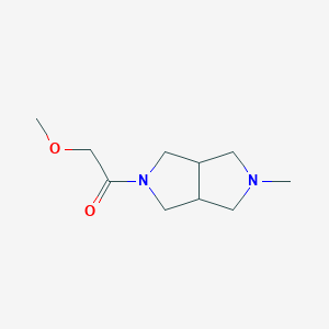 molecular formula C10H18N2O2 B6523332 2-methoxy-1-{5-methyl-octahydropyrrolo[3,4-c]pyrrol-2-yl}ethan-1-one CAS No. 2034454-23-2