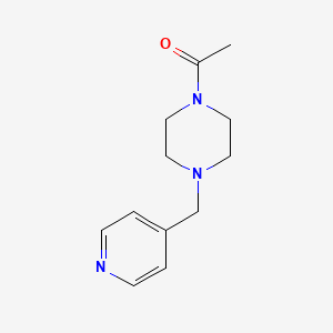 molecular formula C12H17N3O B6523341 1-{4-[(pyridin-4-yl)methyl]piperazin-1-yl}ethan-1-one CAS No. 942486-74-0