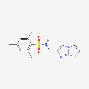 N-({imidazo[2,1-b][1,3]thiazol-6-yl}methyl)-2,4,6-trimethylbenzene-1-sulfonamide