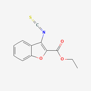 molecular formula C12H9NO3S B6523565 3-异硫氰酸根-1-苯并呋喃-2-甲酸乙酯 CAS No. 951304-80-6