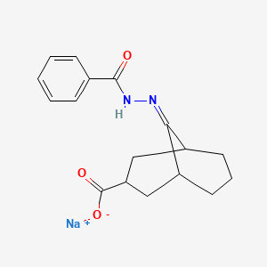 sodium 9-[(phenylformamido)imino]bicyclo[3.3.1]nonane-3-carboxylate