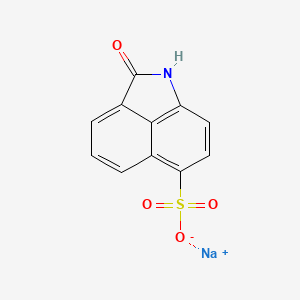 sodium 3-oxo-2-azatricyclo[6.3.1.0^{4,12}]dodeca-1(12),4,6,8,10-pentaene-9-sulfonate