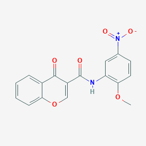 molecular formula C17H12N2O6 B6523635 N-(2-methoxy-5-nitrophenyl)-4-oxo-4H-chromene-3-carboxamide CAS No. 477555-33-2