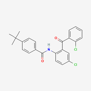 4-tert-butyl-N-[4-chloro-2-(2-chlorobenzoyl)phenyl]benzamide